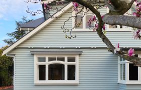 Front view of 1920s character bungalow in St Martins, Christchurch, restored by residential architects